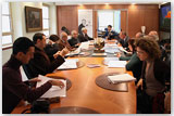 Presentazione alla stampa del Comitato del Centenario – i componenti il Comitato insieme ai giornalisti